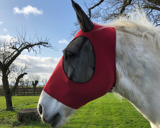 Heavy Horse Pull On Lycra Fly Mask