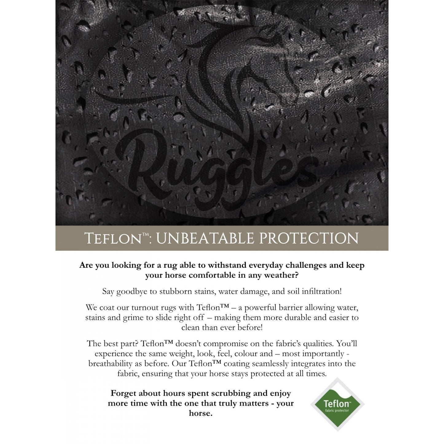 Middleweight 280g 1200D Combo Turnout Rug