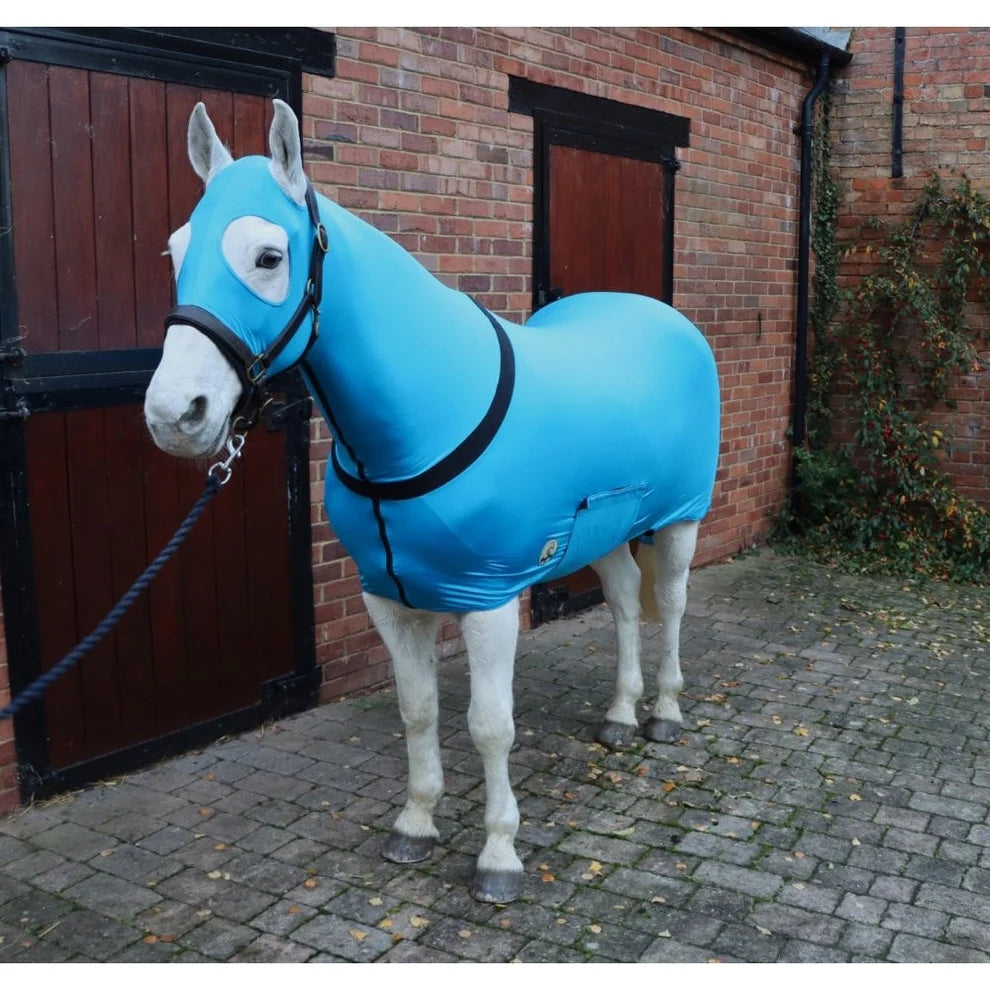 Shop Soiled Medium Aqua Lycra Body Suit With Sealed Seams and No Ears