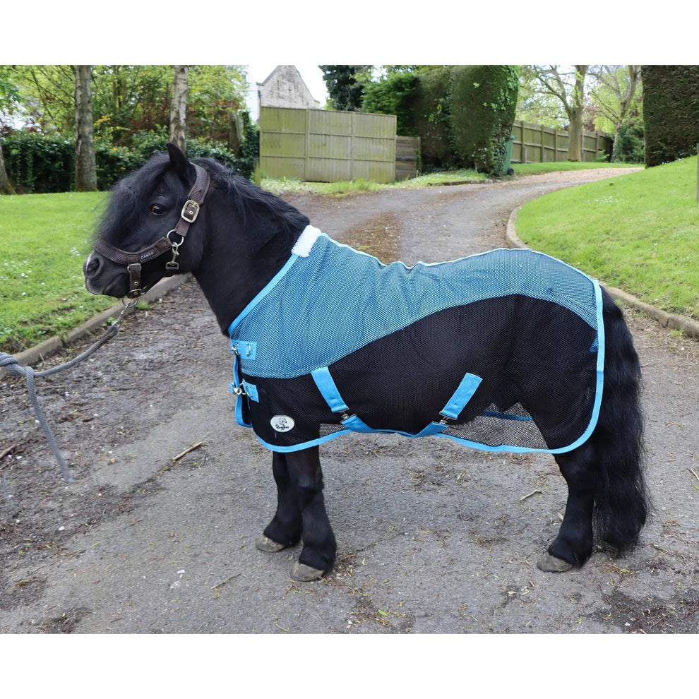 Shop Soiled 3'6 Miniature/Shetland/Donkey Mesh Cooler With Sky Fleece Panel