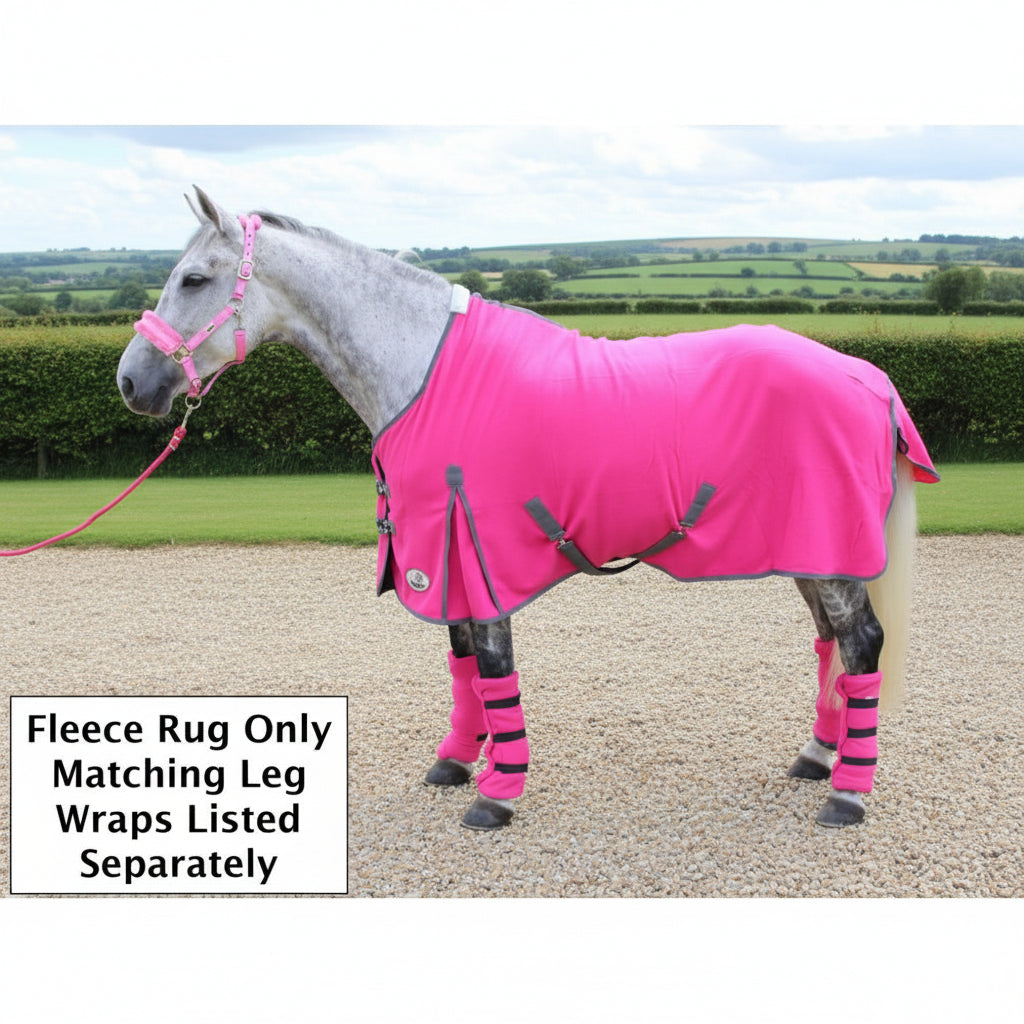 Polar Fleece With Tail Flap And Shoulder Gussets - Pink / Sky Blue