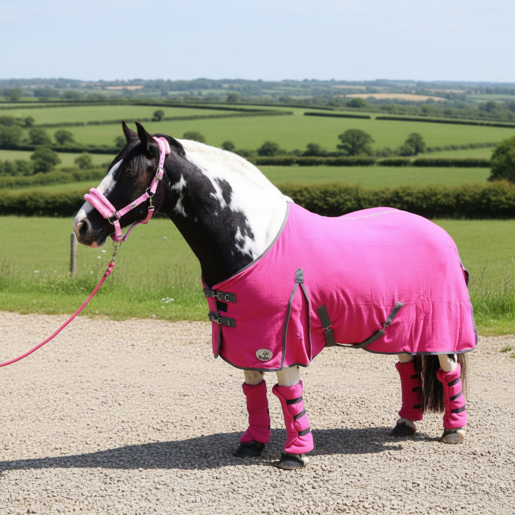Heavy Horse Fleece Leg Wraps - Set of 4