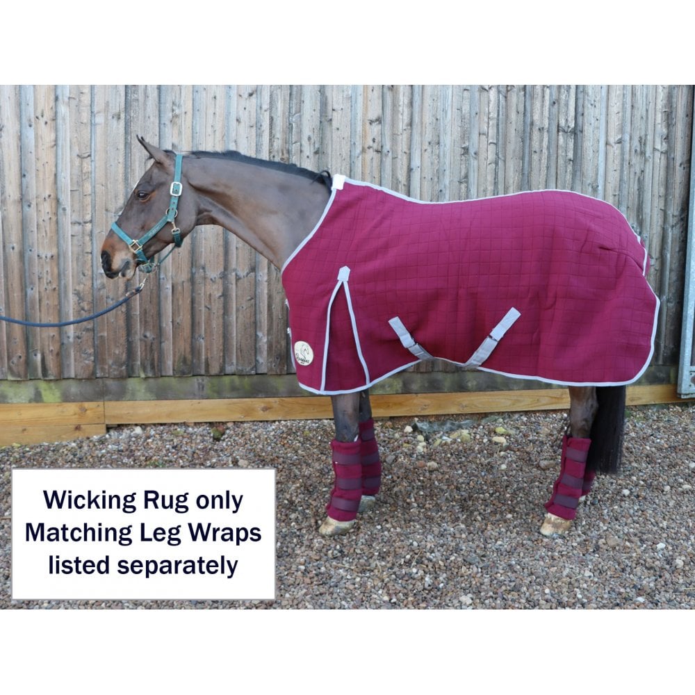Standard Triple Layer Wicking Rug With Tail Flap - Burgundy