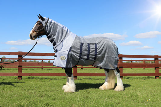 Heavy Horse Ultra Light Combo Fly Rug With Ear Holes -V2