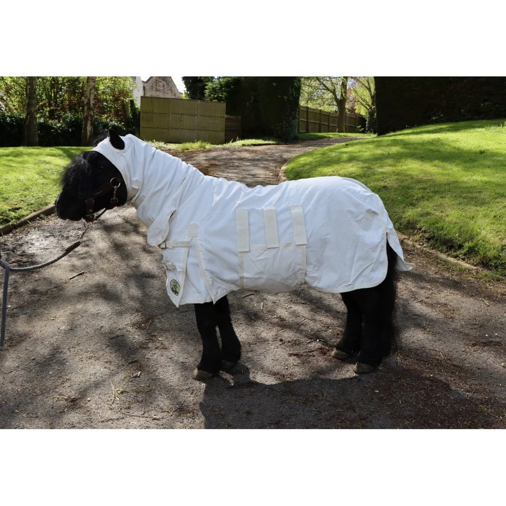 Shop Soiled White 2'9 UV Fly Combo Rug With A XX Mini Pink Lycra Fly Mask