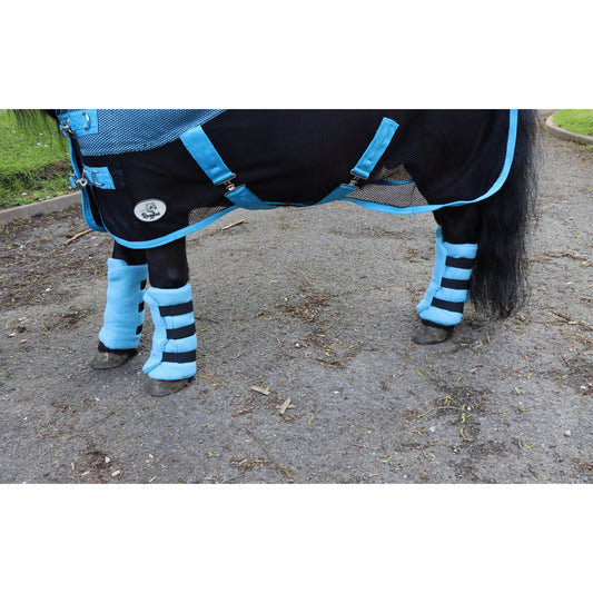 Shetland-Miniature-Donkey Fleece Leg Wraps - Set of 4
