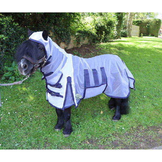 Shetland-Miniature-Donkey Ultra Light Combo Fly Rug With Ear Holes
