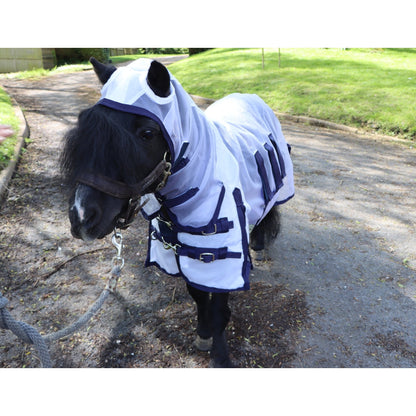Shetland-Miniature-Donkey Ultra Light Combo Fly Rug With Ear Holes