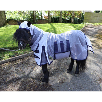 Shetland-Miniature-Donkey Ultra Light Combo Fly Rug With Ear Holes