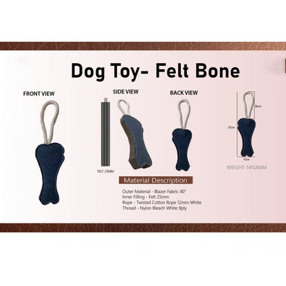 Dog Toy - Fabric Bone