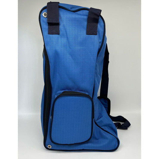 Tall Boot Bag - Light Delft Blue / Tomato Red
