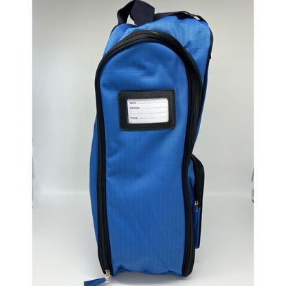 Tall Boot Bag - Light Delft Blue / Tomato Red