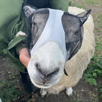 Lycra Pull On Fly Mask With Ears for Alpacas and Sheep