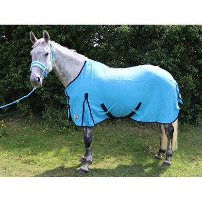 Polar Fleece With Tail Flap And Shoulder Gussets - Pink / Sky Blue