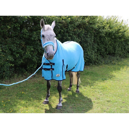 Polar Fleece With Tail Flap And Shoulder Gussets - Pink / Sky Blue