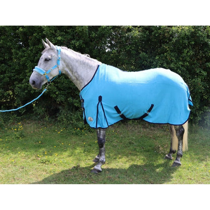 Polar Fleece With Tail Flap And Shoulder Gussets - Pink / Sky Blue
