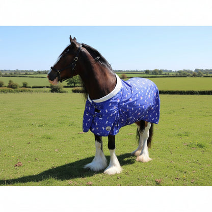 Heavy Horse 50g Stable Rug With Fleece Collar - Unicorn Print