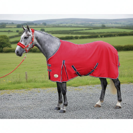 Polar Fleece With Tail Flap And Shoulder Gussets - Red/Navy