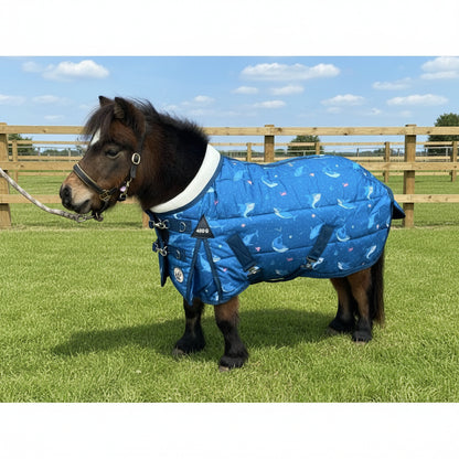 Shetland-Miniature-Donkey-Section A 400g Stable Rug - Shark Print