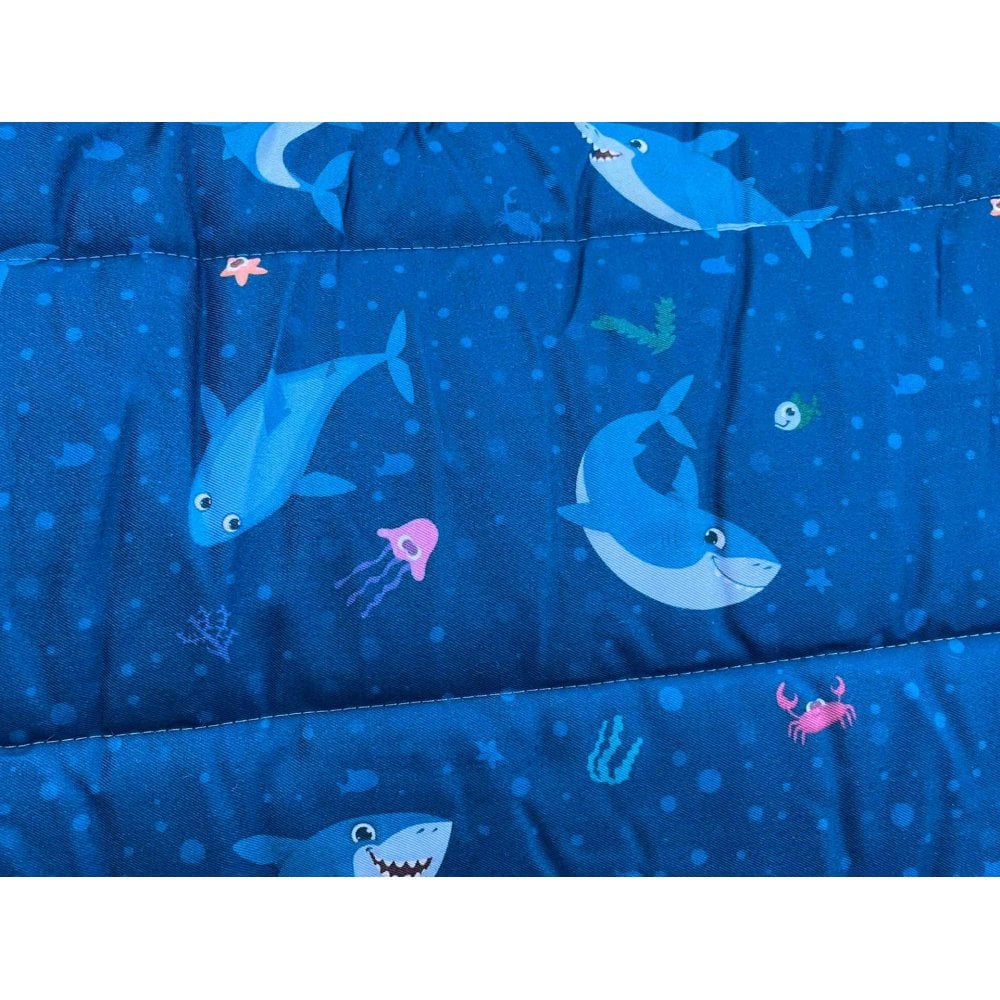 Heavy Horse 400g Stable Rug With Fleece Collar - Shark Print