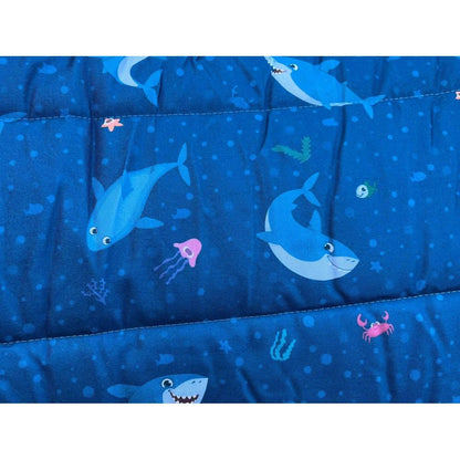 Heavy Horse 400g Stable Rug With Fleece Collar - Shark Print