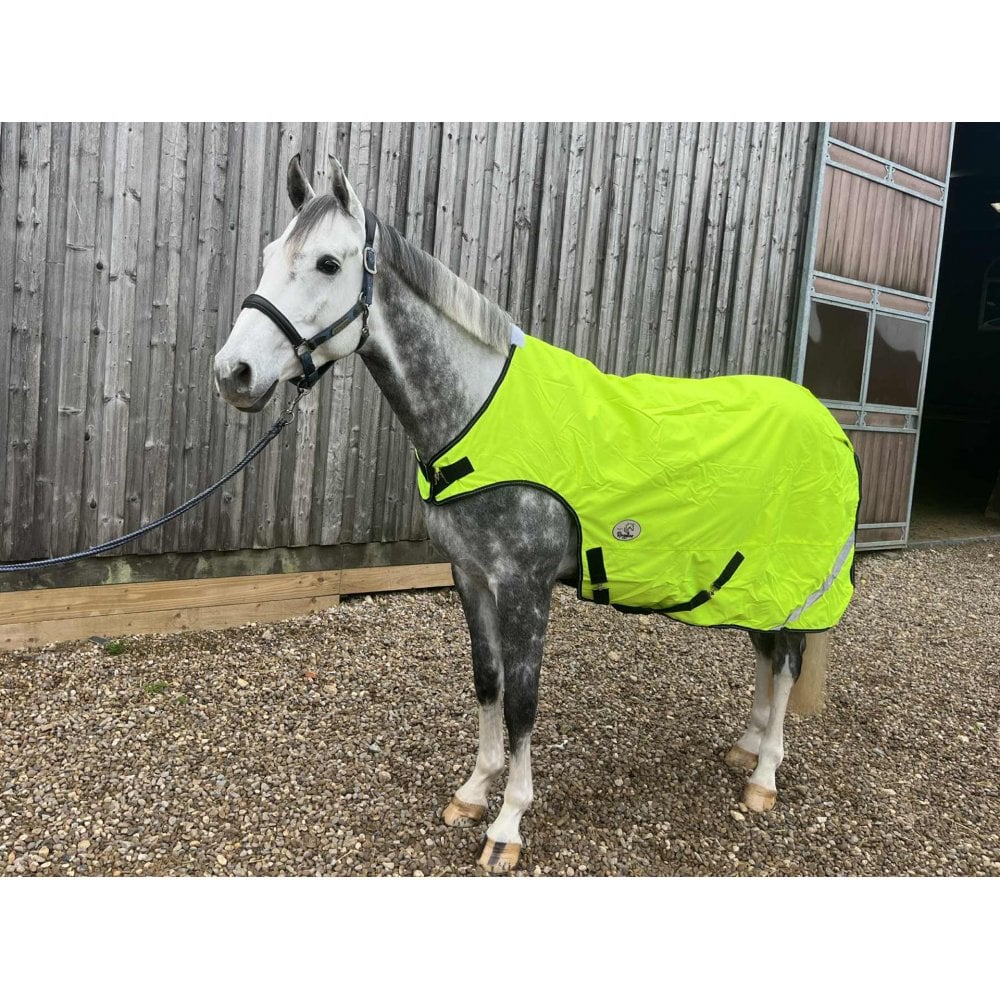Hi Viz Fleece Lined Walker Rug With Reflective Stitching