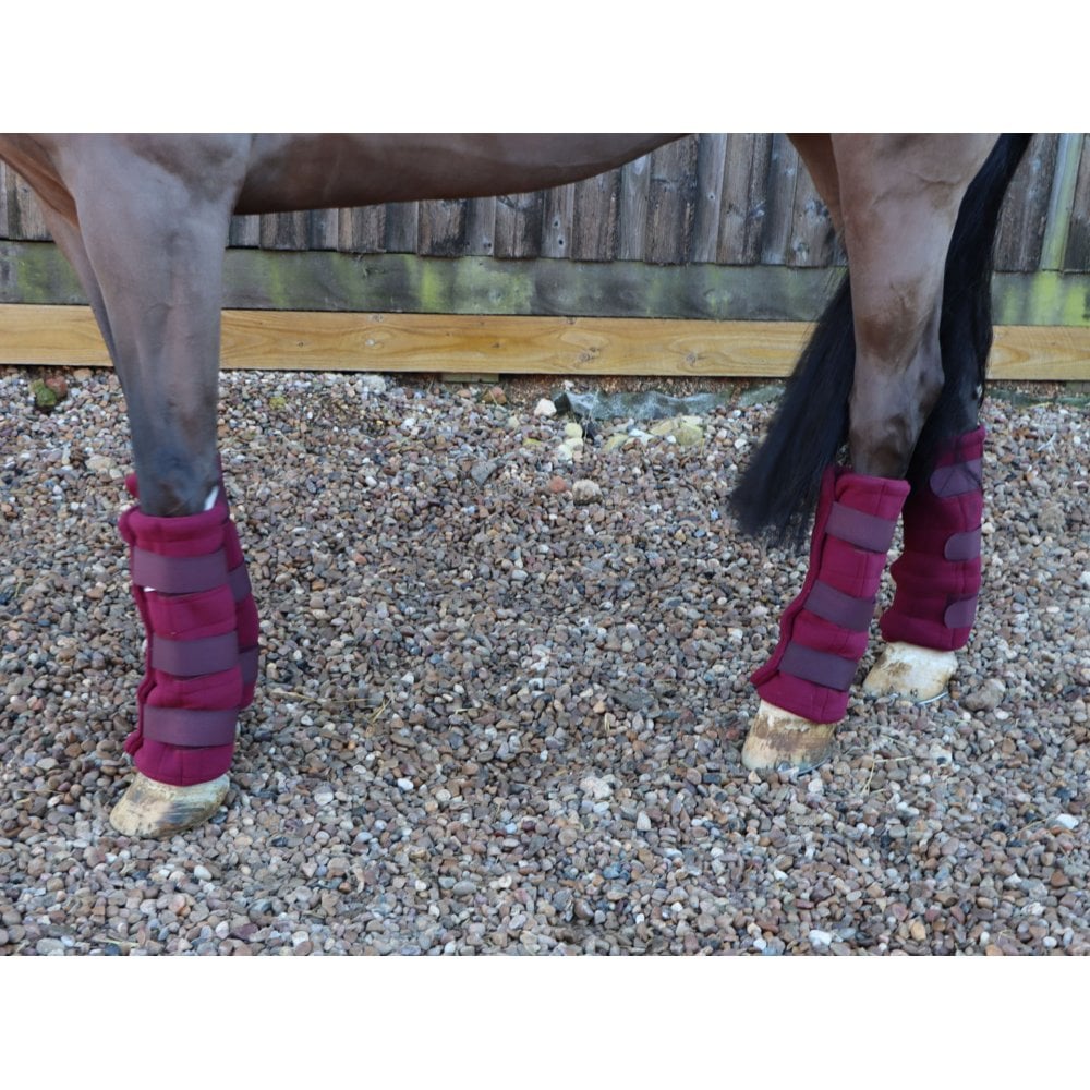 Triple Layer Wicking Leg Wrap Set - Burgundy