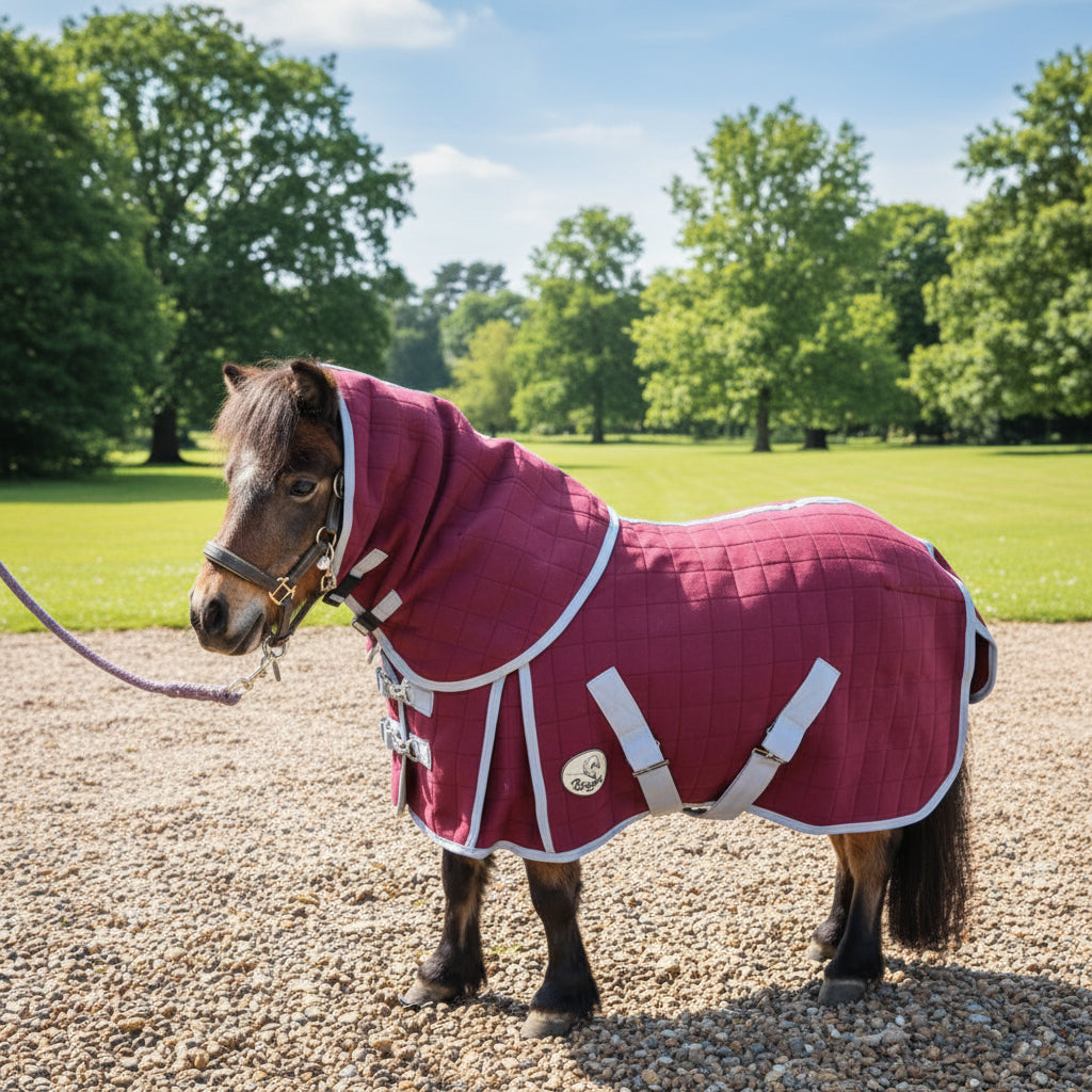 Shetland-Miniature-Donkey Triple Layer Wicking Rug With Detachable Nec ...