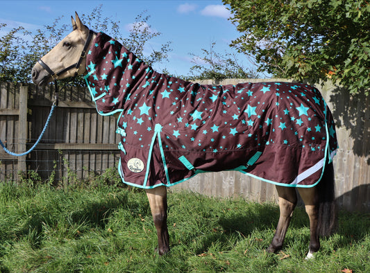 Shop Soiled 6'9 280g Combo Turnout Brown With Aqua Stars