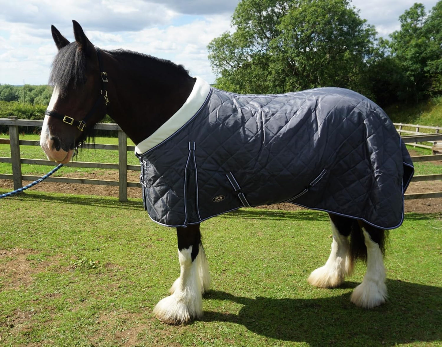 Heavy Horse 100g Stable Rug With Fleece Collar