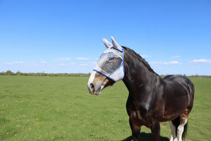 Heavy Horse Fly Mask With Or Without Nose Guard