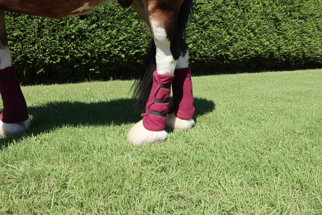 Heavy Horse Fleece Leg Wraps - Set of 4