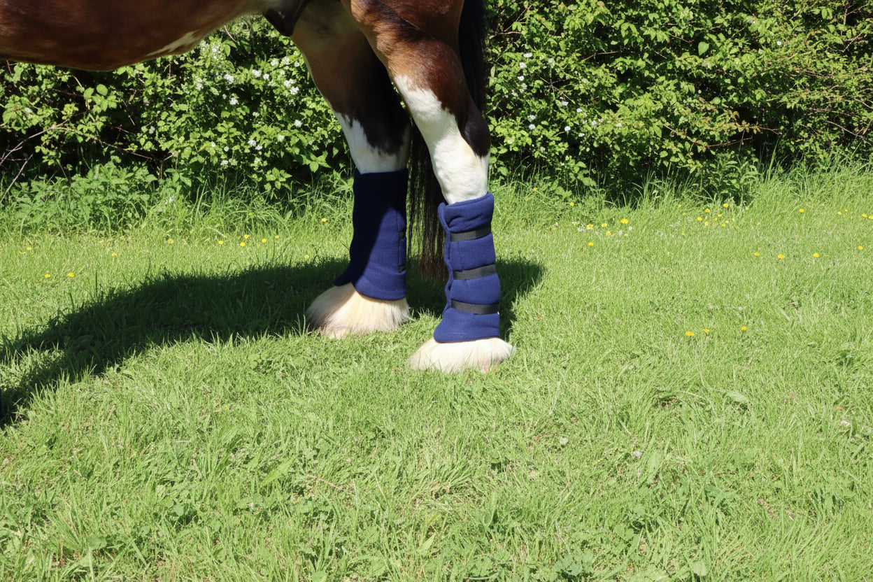 Heavy Horse Fleece Leg Wraps - Set of 4