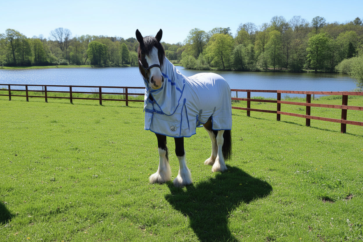 Heavy Horse Fly Rug And Neck Cover