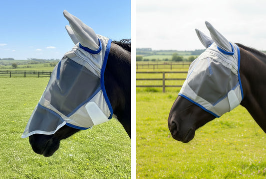 Heavy Horse Fly Mask With Or Without Nose Guard