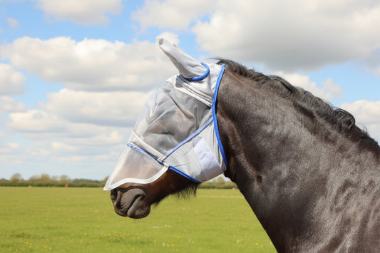 Heavy Horse Fly Mask With Or Without Nose Guard