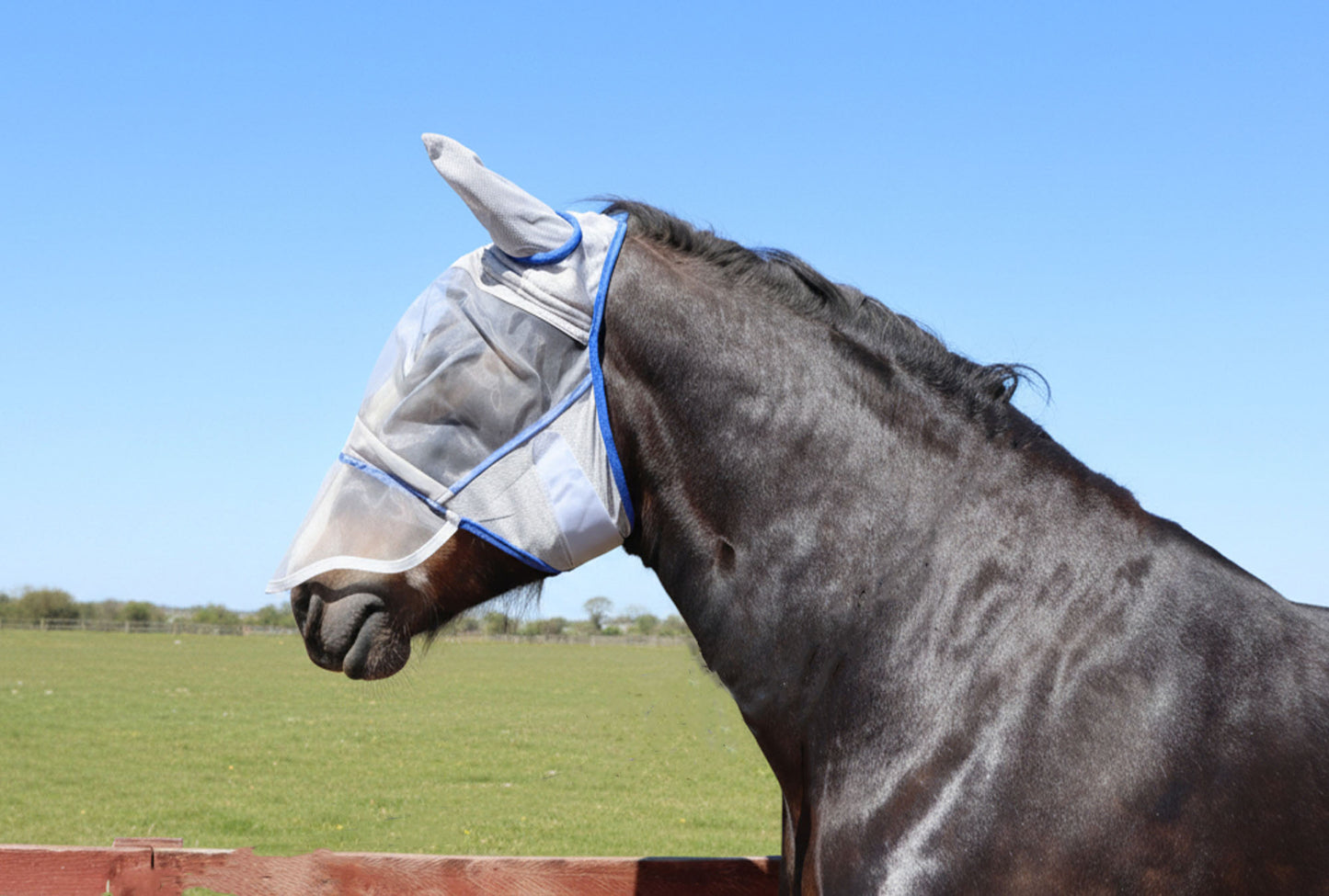 Heavy Horse Fly Mask With Or Without Nose Guard