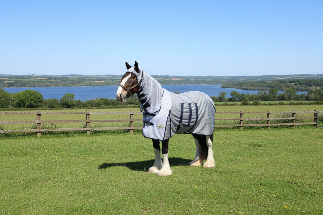 Heavy Horse Ultra Light Combo Fly Rug With Ear Holes -V2