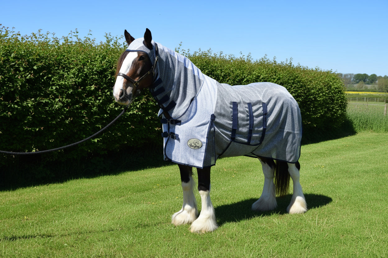 Heavy Horse Ultra Light Combo Fly Rug With Ear Holes -V2