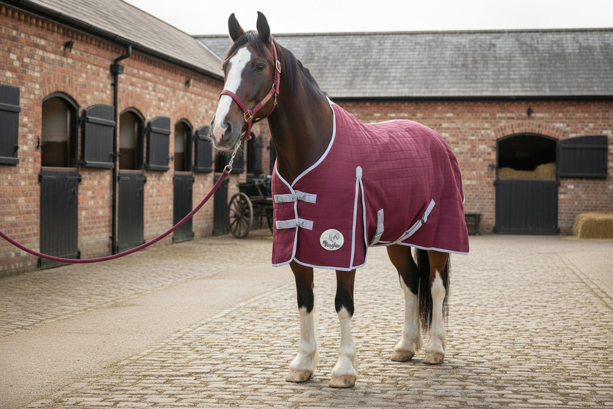 Heavy Horse Triple Layer Wicking Rug With Tail Flap