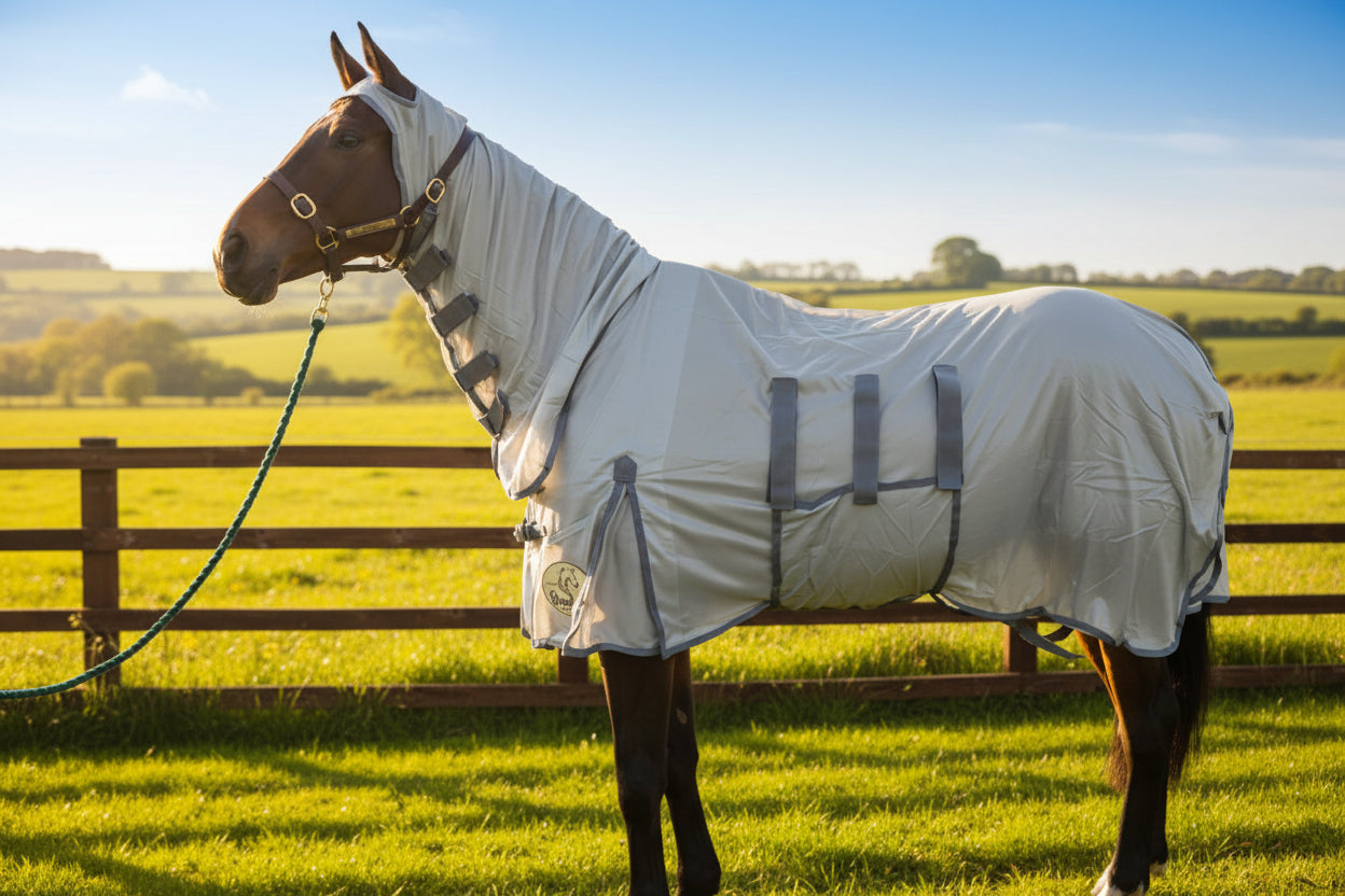 Combo Fly Rug With Belly Band And Ear Holes