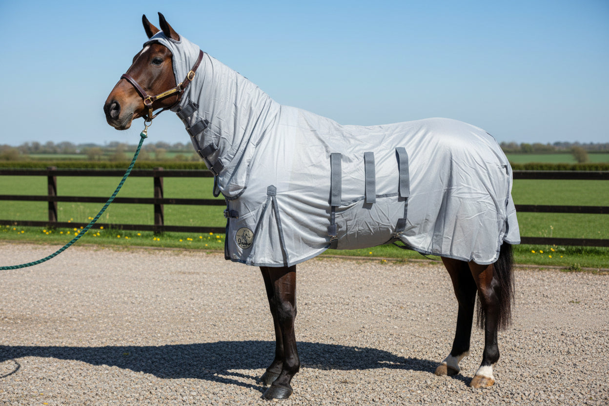 Combo Fly Rug With Belly Band And Ear Holes