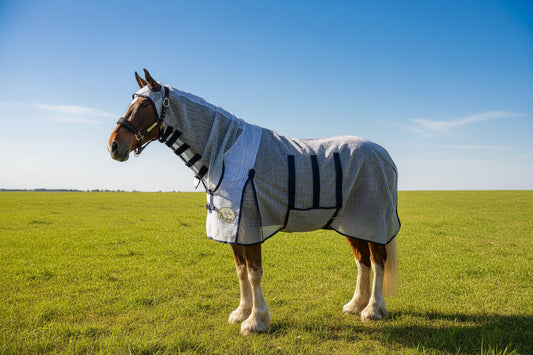 Heavy Horse Ultra Light Combo Fly Rug With Ear Holes -V2