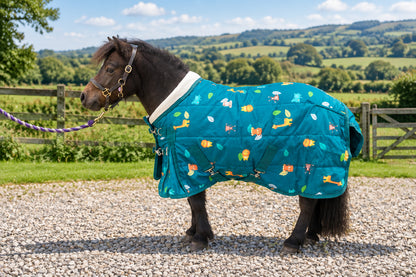 Shetland-Miniature-Donkey 100g Stable Rug - Owl Print