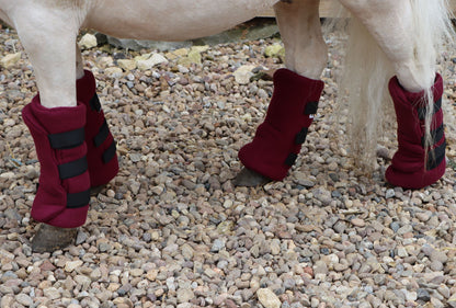 Shetland-Miniature-Donkey Fleece Leg Wraps - Set of 4