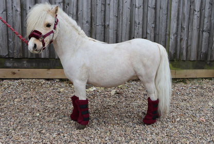 Shetland-Miniature-Donkey Fleece Leg Wraps - Set of 4