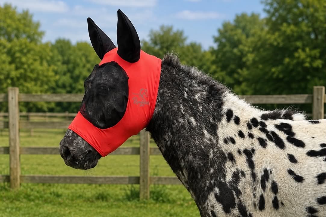 Shetland-Miniature-Section A Pull On Fly Mask With Ears