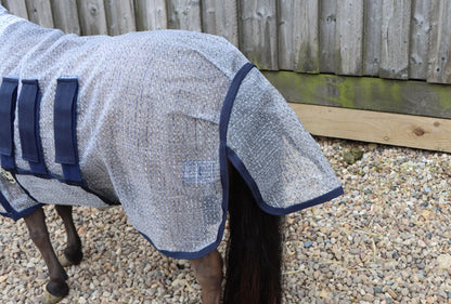 Shetland-Miniature-Donkey Ultra Light Combo Fly Rug With Ear Holes-V2