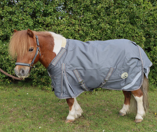 4'0 Shetland/Miniature/Donkey Grey No Fill Turnout Rug